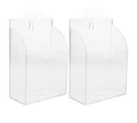 HOODANCOS 2 pièces Support Mural Transparent pour Cuillère à Glace Acrylique Organiseur de Cuillères et Spatules pour Machine à Glaçons Porte-ustensiles Résistant et Facile à Nettoyer Lot