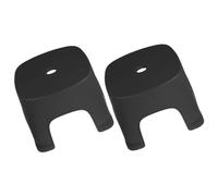 HOODANCOS 2 pièces Tabouret Plastique Multifonction pour Salle de Bain et Maison Petit Banc Stable pour Adulte Marche-Pied Léger pour Changer Chaussures et Accéder Lavabo Design Attractif