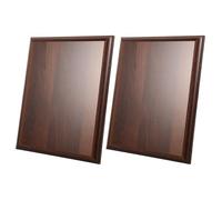 HOODANCOS 2 Plaques de Récompense en Bois Non Finition 2pcs, Plaques Vierges à Graver Soi-même, Matériau Bois Café, Dimensions 25x20cm, pour Projets DIY ou Affichage Décoratif