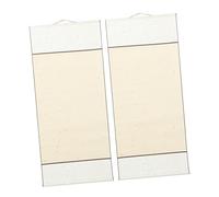 HOODANCOS 2 Rouleaux Papier à Vide Xuan pour Calligraphie et Peinture Papier Absorbant Lencre Monté sur Tissu de Soie pour Projets Artistiques et Expositions