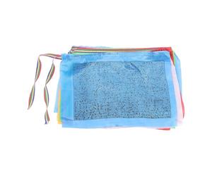 HOODANCOS 20 pièces Drapeaux de Prière Soie Décorations Extérieures Traditionnelles pour Accessoires Religieux pour Jardin et Lieux de Culte