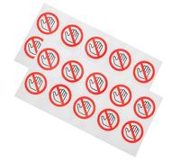 HOODANCOS 20 pièces Lot de Autocollants Adhésifs Ronds Ne Toucher Blanc Rouge Noir Étiquettes de Sécurité pour Machines Avertissement de Danger Usage Industriel Laboratoire Hôpital