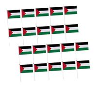 HOODANCOS 20 pièces Lot Petits Drapeaux Palestiniens à Main Polyester Résistant pour et Événements Patriotiques