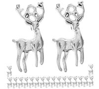 HOODANCOS 20 Pièces Pendentif Collier Wapiti Pendentif Cerf De Noel Pour Charmes Antiques Bijoux De Noël Artisanat Bijoux De Cerf Charme De Bois De Cerf Rétro Alliage De Zinc
