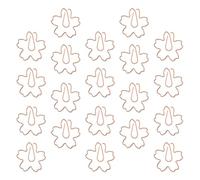 HOODANCOS 20 Pièces Pinces en Acier Inoxydable de Fleur pour Dossiers et Notes, Marque-pages Élégants et Adorables, Accessoires de Bureau pour Présents