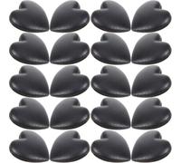 HOODANCOS 20 Pièces Retenue de Lunettes Antidérapante en Silicone Cœur Noir | Réutilisable, Maintien Discret Derrière L’oreille, Confort Prolongé, pour Hommes et Étudiants