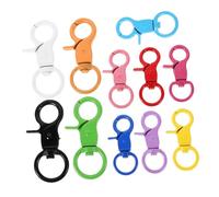HOODANCOS 22 pièces Crochets Pivotants Alliage de Zinc Fermoir Gâchette Attache Porte-clés Accessoires de Bricolage Sacoches et Bijoux
