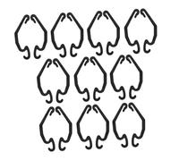 HOODANCOS 24 pièces Clips pour Cage à Petits Animaux Attaches Solides pour Cage de Lapin Hamster et Poulet Connecteurs Détachables pour Montage DIY Clips de Fixation de Bordure Noir