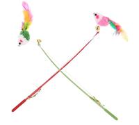 HOODANCOS 2pièces Lot de Jouets pour Chats à Cordes Élastiques Et Peluche Stimulation De Instinct De Chasse Exercice Interactif Jouet Intérieur pour Chats Domestiques