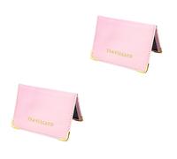 HOODANCOS 2pièces Porte-Cartes PU Cuir avec RFID Housse De Voyage pour Cartes Bancaires Et Identités pour Femmes