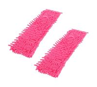 HOODANCOS 2pièces Serpillière De Nettoyage Pratique avec Tête De Remplacement pour Vadrouille Convient Aux Coins Fenêtres Et Sols Rouge