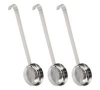HOODANCOS 3 Cuillères à Sauce à Pizza en Acier Inoxydable, Louches Plates à Fond Lisse pour Étaler et Doser, Ustensiles Cuisine Pratiques pour Restauration et Usage Domestique