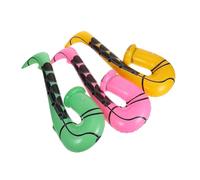 HOODANCOS 3 pièces Ballons Gonflables Saxophone Décorations Musicales pour Garçon Fille Accessoires Interactifs Rose Vert Jaune