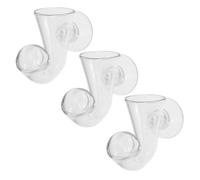 HOODANCOS 3 Pièces Lot de 3 Testeurs de Niveau de Co2 pour Aquarium en Verre Borosilicate Haute Densité Indicateur de Co2 Ventouse pour Plantes Aquatiques Précis et Compatible Aquariums