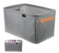 HOODANCOS 3 pièces Organisateur de Vêtements Panier de Rangement Robuste avec Poignées pour Dressing Maison Bureau Dortoir
