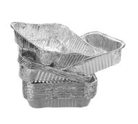 HOODANCOS 30 pièces Lot de Plateaux de Cuisson Aluminium Jetables Carrés Résistants pour Four et Friteuse à Air pour Pâtisserie Rôtissage et Stockage Cuisine