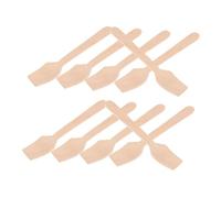 HOODANCOS 300 Pièces Mini Wooden Spoons Small Square Handle Disposable Sampling Spoons For Ice Yogurt Desserts Catering Events