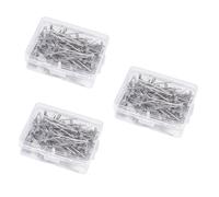 HOODANCOS 300pièces Épingles t Acier Inoxydable Avec Boîte Plastique Pour Couture De Perruques Modélisation Et Tricotage