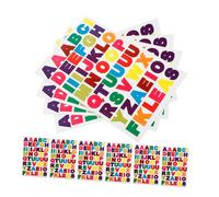 HOODANCOS 30feuilles Autocollants Lettres Colorés Auto-adhésifs De Stickers Alphabet Pour Scrapbooking Décoration Et Apprentissage