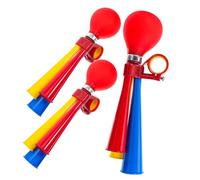 HOODANCOS 3pièces Corne de Vélo Résistante Klaxon Puissant Manuel pour Guidon Accessoires Vélo Durables et Ville Installation Facile sans Outil Couleur Aléatoire