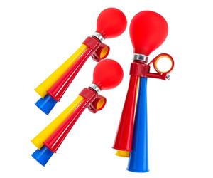 HOODANCOS 3pièces Corne de Vélo Résistante Klaxon Puissant Manuel pour Guidon Accessoires Vélo Durables et Ville Installation Facile sans Outil Couleur Aléatoire