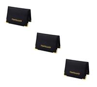 HOODANCOS 3pièces Porte-Cartes PU Cuir Pratique pour Cartes Bancaires Et Identités Étui De Élégant Et pour Voyage Et Bureau