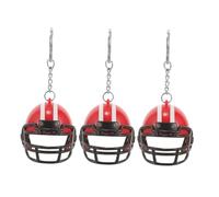 HOODANCOS 3pièces Porte-clés De Football Mini Casque Pour Sac à Dos Pendentif De Rugby Et Hockey Accessoire De Sport