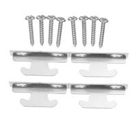 HOODANCOS 4 Ensembles Supports de Tringle à Rideaux Fer Robustes Lot de Fixation Stable sans Perçage Supports Réglables pour Tringles Épaisses Adaptés pour Fenêtres Vivre