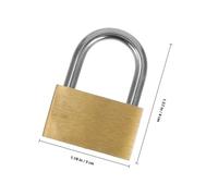 HOODANCOS 4 pièces Cadenas Laiton avec Clés Serrure Polyvalente pour Valises Armoires et Portails Résistant à Usure pour Usage Domestique et Unités de Stockage