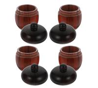 HOODANCOS 4 Pièces Pendentif Gland en Bois Ouvrable avec Trou Suspendre, Rangement pour Petits Objets, Style Artistique Antique, Décoration Festive pour Bijoux et Espace de Travail