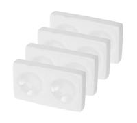 HOODANCOS 4 Pièces Plaques de Réaction Porcelaine Plaques de Pointage Céramique pour Expériences Chimiques pour Analyse Échantillons Comparaison des Couleurs Laboratoire