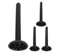 HOODANCOS 4 Pièces Tige de Remplacement pour Entraînement à Domicile, Barre D'haltères de Gym, Connecteur pour Équipement D'entraînement, Pp, Noir, 26x8cm, pour Home Gym et Musculation