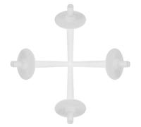 HOODANCOS 4pcs Porte-bobine en Plastique pour Machine à Coudre, Facile à Installer et Remplacer, Support Fil Blanc pour Couture à Domicile