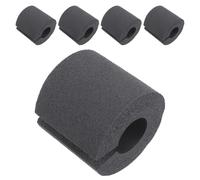 HOODANCOS 5 Pièces Butée de Porte Anti-Pincement en Mousse Grise, Lot de 5 Protections Réutilisables pour Portes, Murs et Meubles, Amortisseur Anti-Collision Silencieux, Sécurité Garçon et