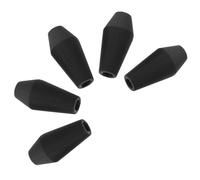 HOODANCOS 5 Pièces Lot de 5 Pointes de Flèches en Caoutchouc Souple Diamètre 8Mm, Embouts Résistants à L’Usure pour Tir à L’Arc en Extérieur, Fournitures Légères de Sécurité pour