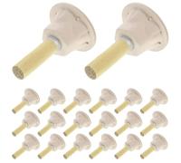 HOODANCOS 50 Bâtonnets de Moxibustion avec Base Incluse, Pilier de Moxa en Plastique et Armoise Naturelle, pour Thérapie de Moxibustion à Domicile ou Salon de Massage