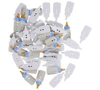 HOODANCOS 50 Boutons en Bois et Décoration Créative Forme Biberon pour Couture Facile Design Délicat et Mignon et Ambiance Festive pour