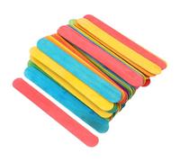 HOODANCOS 50 Pièces Bâtons de Glace Jumbo Colorés Bâtonnets Larges pour Bricolage DIY Projets Artistiques Maison et Fournitures Scolaires Bâtons Artisanaux Multicolores pour Loisirs Créatifs