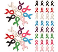 HOODANCOS 50 Pièces Breloques en Alliage Ruban de Satin Décoratives pour Bracelets Accessoires DIY Économisant de L'espace pour Création Artisanale et Exercices Manuels Couleur Aléatoire