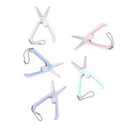 HOODANCOS 5pièces Mini Ciseaux Portables Pliables Acier Inoxydable Pour Couture Et Broderie Outils De Coupe Précis Pour Tissu Et Fil Pour École Et Loisirs Créatifs
