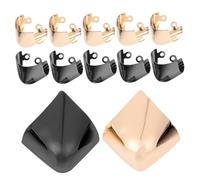 HOODANCOS 6 Paires Lot de 6 Protège-Talons Métalliques pour Chaussures à Talons Hauts, Embouts de Protection Pointus en Métal Doré et Gris, Accessoires pour Chaussures, Protège-Chaussures