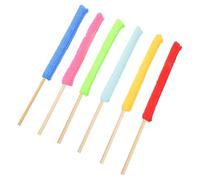 HOODANCOS 6 pièces Bâtonnet de Nettoyage Multi-usage Manche Long Ergonomique Style Baguettes Nettoyeur Microfibre Doux Sans Odeur Nettoyage Précis des Zones Difficiles Accessoire Créatif