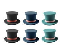 HOODANCOS 6 pièces Bouchons de Vin Silicone Bouchons de Bouteille Étanches Réutilisables Joint Hermétique pour Conserver Fraîcheur et Saveur Du Vin Décoratif et Facile à Nettoyer Lot de