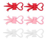 HOODANCOS 6 Pièces Emballage Fleur Forme de Cœur Pochettes pour Bouquet Individuel Sacs Emballage pour Fleurs Fraîches Supports Papier pour Compositions Individuelle