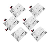 HOODANCOS 6 pièces Sacs de Vin Réutilisables avec Bec Verseur Pochettes Rechargeables pour Stockage Portable de Boissons Alcoolisées Adaptées à Bar Fête et Activités Extérieures