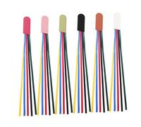 HOODANCOS 6 pièces Set de Marque-pages Cuir PU avec Rubans Colorés Marqueurs de Page Religieux pour Femmes et Hommes Accessoires Pratiques pour Organisation de Lecture