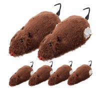 HOODANCOS 6 pièces Souris Remonter Mécanique pour Chat Peluche Stimule Activité et Santé Lot de Couleurs Aléatoires Accessoire Ludique pour Animaux et Halloween Couleur Couleur Aléatoire