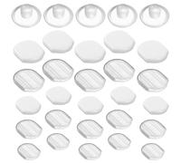 HOODANCOS 60 Coussinets en Silicone Doux pour Boucles D'oreilles à Clip, Protège Oreilles Antidérapant, Facile à Installer et Confortable à Porter