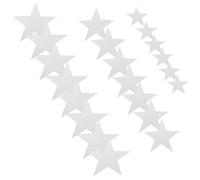 HOODANCOS 60 Stickers Muraux Étoiles Miroir en Acrylique Argenté Auto-Adhésifs 3 Tailles DIY Décoration Murale Salon Chambre Salle de Bain Stickers Décoratifs 3D Repositionnables