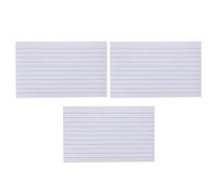 HOODANCOS 600 Fiches Lignées Recto-Verso 3X5 Pouces Lot de 3 X 200 Feuilles Papier pour Fiches Bristol Utilisation Scolaire et Bureau et Prise de Notes Efficaces